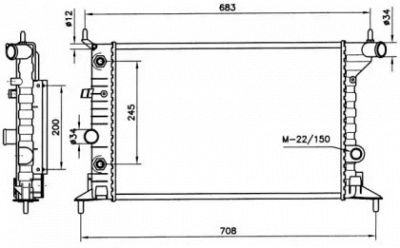 WILMINK GROUP wg1721704 -  Радиатор, охлаждение двигателя
